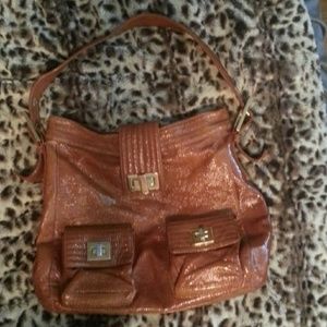 Authentic Kooba patent leather hobo bag